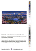 Thumbnail for Color chart and instructions - Tokyo Skyline and Mount Fuji 80x40cm