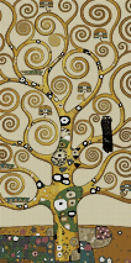 Diamond pattern - Tree Of Life Stoclet Frieze