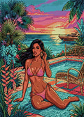 Thumbnail for Diamond pattern - Tropical Bikini