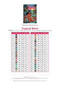 Thumbnail for Tropical Bikini diamond painting color chart – 36 DMC colors