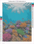 Thumbnail for Coral Reef Life diamond painting adhesive canvas 30x40cm