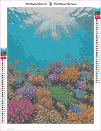 Thumbnail for Coral Reef Life diamond painting adhesive canvas 30x40cm