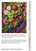 Thumbnail for Paint color chart and instructions - Tropical Fruit Assortment 40x50cm