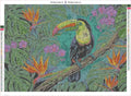 Thumbnail for Diamond painting adhesive canvas preview - Tropical Toucan