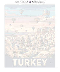 Thumbnail for Numbered canvas - Turkey Travel Poster 40x50cm