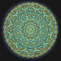 Thumbnail for Diamond Pattern - Turquoise Mandala