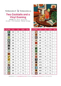 Thumbnail for DMC color chart for Two Cocktails and a Vinyl Evening diamond painting - 32 colors