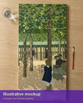 Thumbnail for Finished paint by numbers mockup - Under the Trees from The Public Gardens 40x80cm
