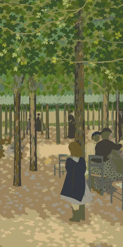 Under the Trees from The Public Gardens paint by numbers - Edouard Vuillard