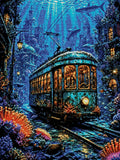 Thumbnail for Diamond painting pattern chart - Underwater Tram