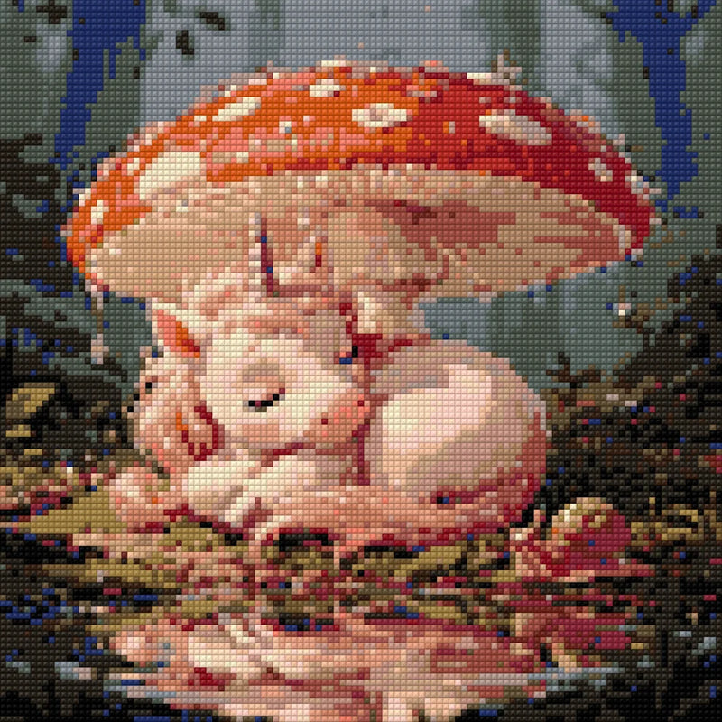 Diamond pattern - Unicorn Under Toadstool