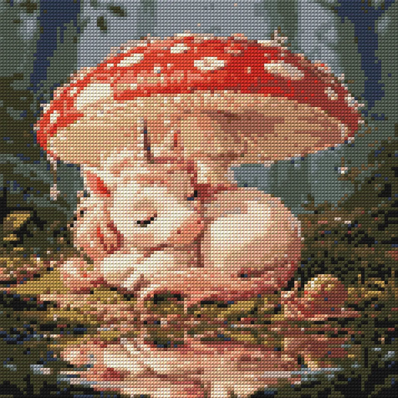 Diamond pattern - Unicorn Under Toadstool
