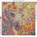Thumbnail for Unicorn with Butterflies diamond painting adhesive canvas 50x50cm
