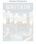 Thumbnail for Numbered canvas - United Kingdom Travel Poster 40x50cm