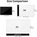 Thumbnail for LED light pad size comparison A2 A3 A4