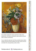 Thumbnail for Paint color chart and instructions - Vase of Flowers 40x50cm
