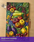 Thumbnail for Illustration of the completed paint by numbers - Vegetables and Fruit Basket 40x70cm