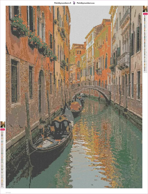 The Narrow Bridge diamond painting adhesive canvas 60x80cm