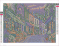 Thumbnail for Diamond painting adhesive canvas preview - Victoria Street Market Morning