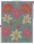 Thumbnail for Diamond painting adhesive canvas preview - Victorian Botanical