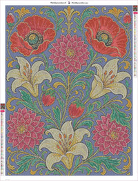 Thumbnail for Diamond painting adhesive canvas preview - Victorian Botanical