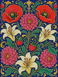 Thumbnail for Diamond painting pattern chart - Victorian Botanical
