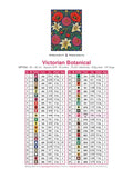 Thumbnail for DMC color chart for Victorian Botanical diamond painting - 46 colors