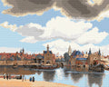 Thumbnail for View of Delft by Vermeer, 50x40 cm diamond painting – finished design preview