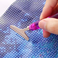 Thumbnail for Angled replacement tip on a diamond painting pen, close-up