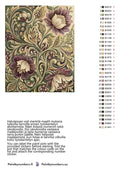 Thumbnail for Color chart and instructions - Vintage Floral Pattern 40x50cm