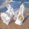 Thumbnail for Walk on the Beach by Sorolla, 50x50 cm diamond painting – finished design preview