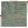 Thumbnail for Diamond painting adhesive canvas preview - Water Lily Pond