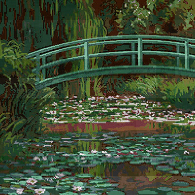 Diamond painting pattern chart - Water Lily Pond