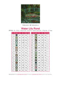 Thumbnail for DMC color chart for Water Lily Pond diamond painting - 30 colors