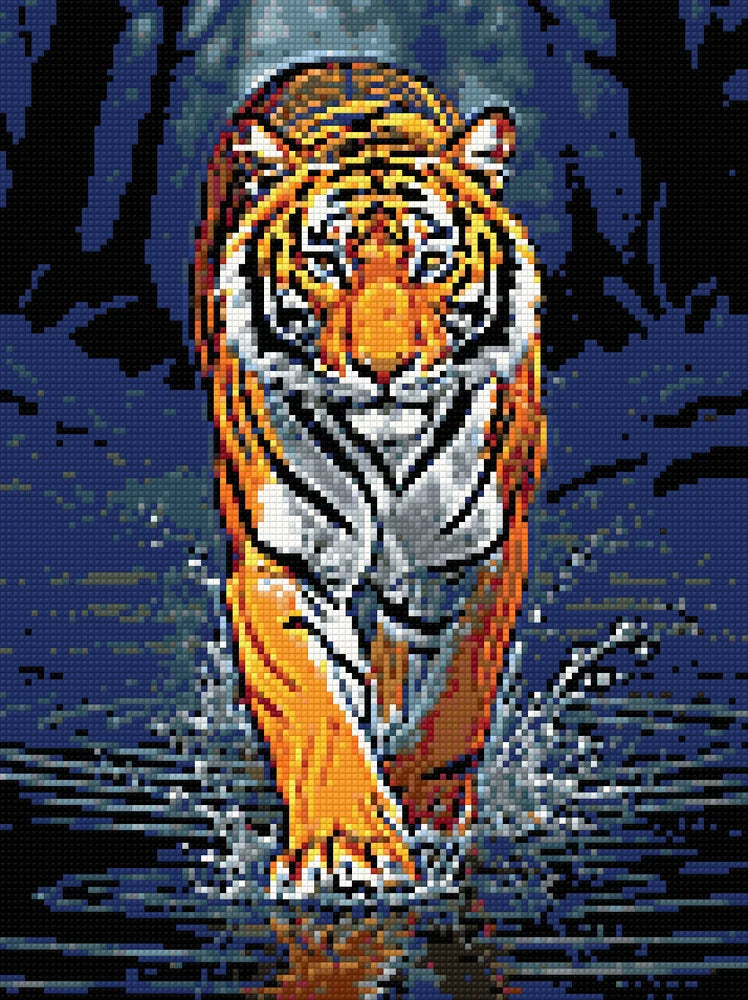 Diamond Pattern - Water Tiger