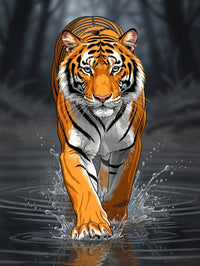 Thumbnail for Diamond Painting Water Tiger