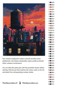 Thumbnail for Paint color chart and instructions - Water Tower at Sunset 40x50cm
