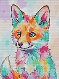 Thumbnail for Diamond Pattern - Watercolor Fox