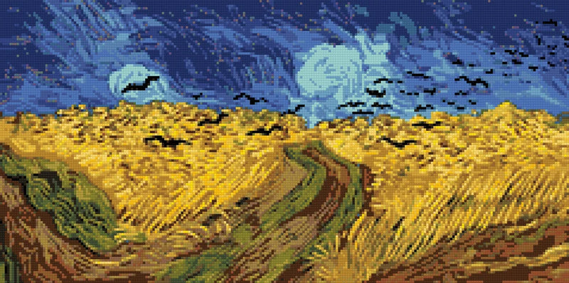 Diamond pattern - Wheatfield With Crows