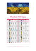 Thumbnail for Wheatfield With Crows diamond painting color chart – 35 DMC colors