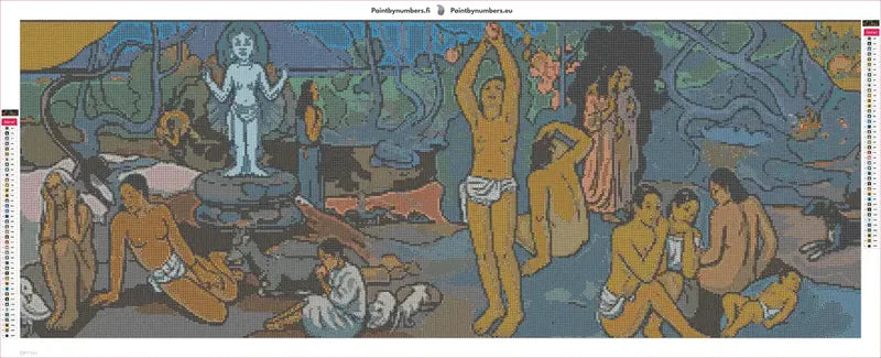 Where Do We Come From diamond painting adhesive canvas 105x40cm