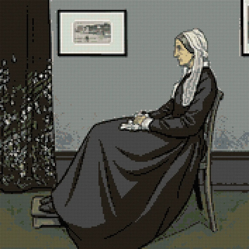 Diamond pattern - Whistler's Mother