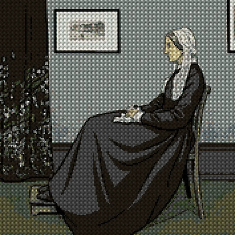 Diamond pattern - Whistler's Mother