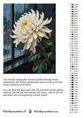 Thumbnail for Color chart and instructions - White Chrysanthemum by Window 60x80cm