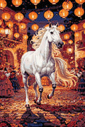 Thumbnail for Diamond pattern - White Horse in Festival