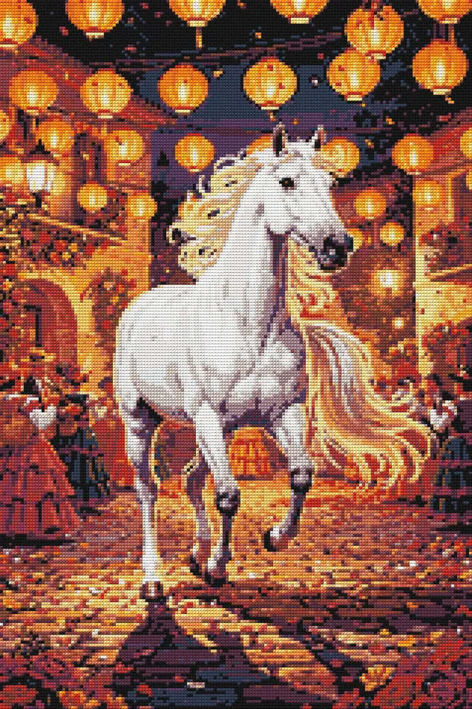 Diamond pattern - White Horse in Festival