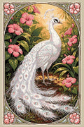 Thumbnail for Diamond Pattern - White Peacock Frame