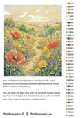 Thumbnail for Color chart and instructions - Wildflower Meadow Path 40x50cm