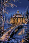 Thumbnail for Diamond painting pattern chart - Winter Gazebo