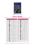 Thumbnail for DMC color chart for Winter Gazebo diamond painting - 33 colors